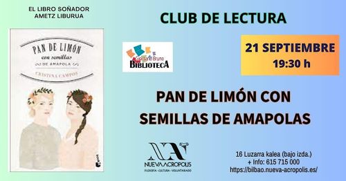 CLUB DE LECTURA: Pan de limón con semillas de Amapolas