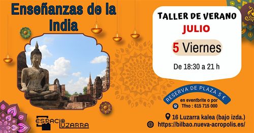 TALLER DE VERANO: Enseñanzas de la India